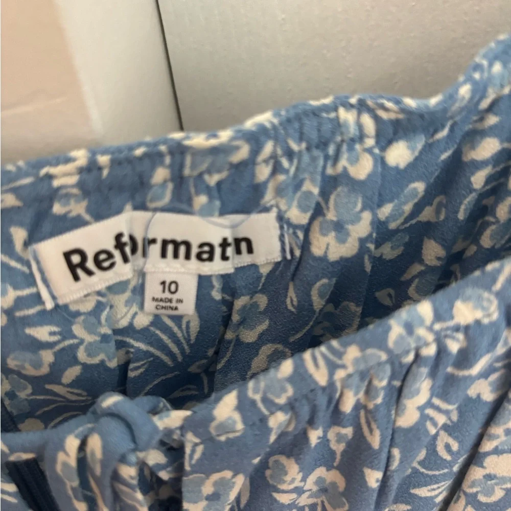 Reformation Blue and White Floral Dress - Picture 3 of 4